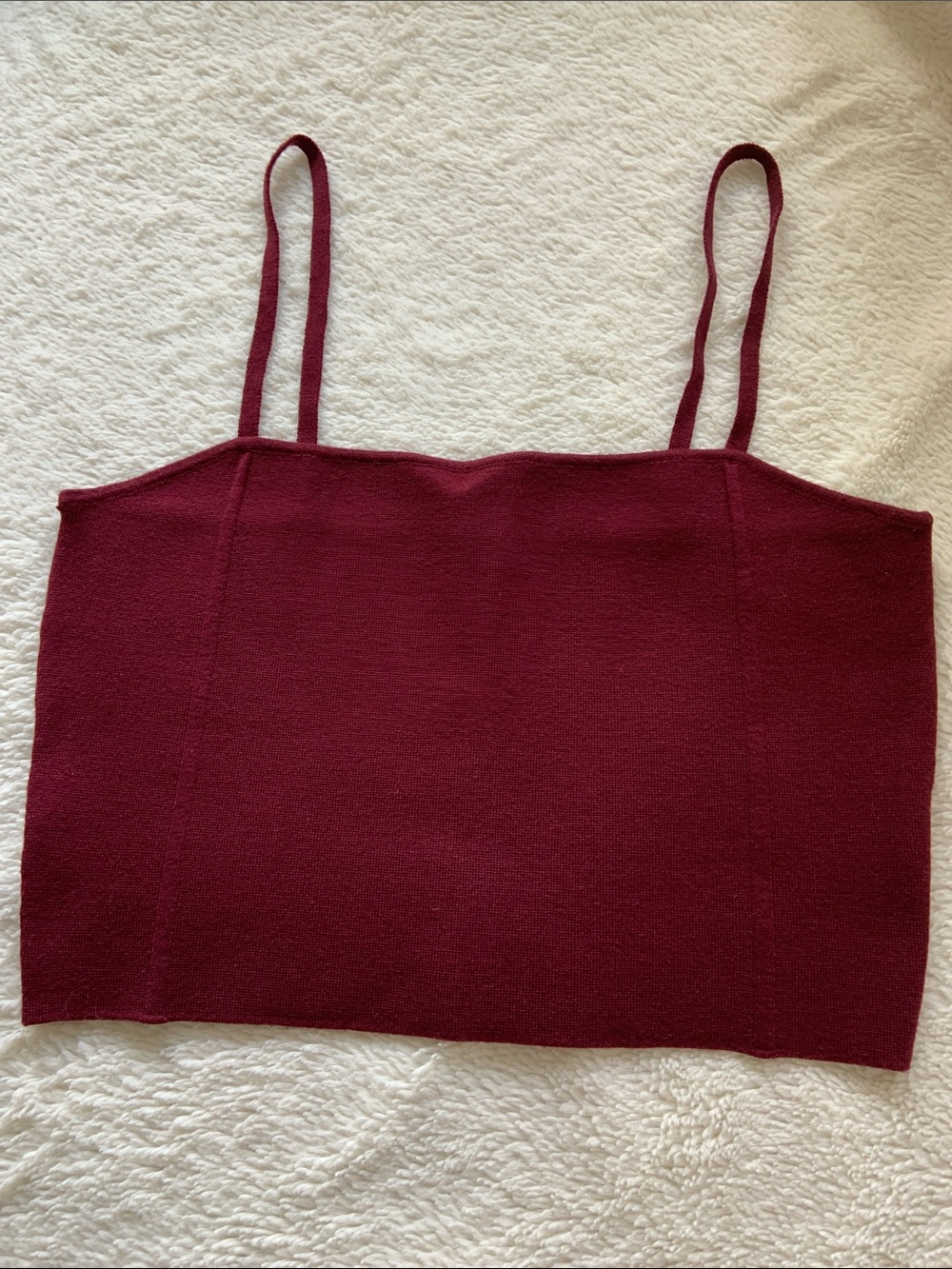 Express Women’s Burgundy Knit Cami Top